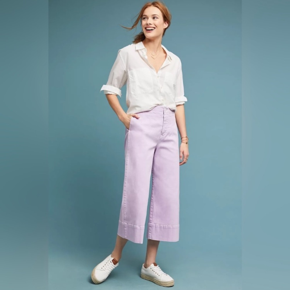 Anthropologie Pilcro Ultra High Rise Wide Leg Jeans